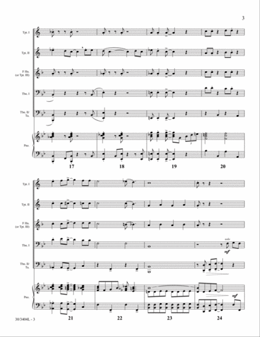 What a Wonderful Child What a Wonderful Child Brass Ensemble scores gallery preview page 5