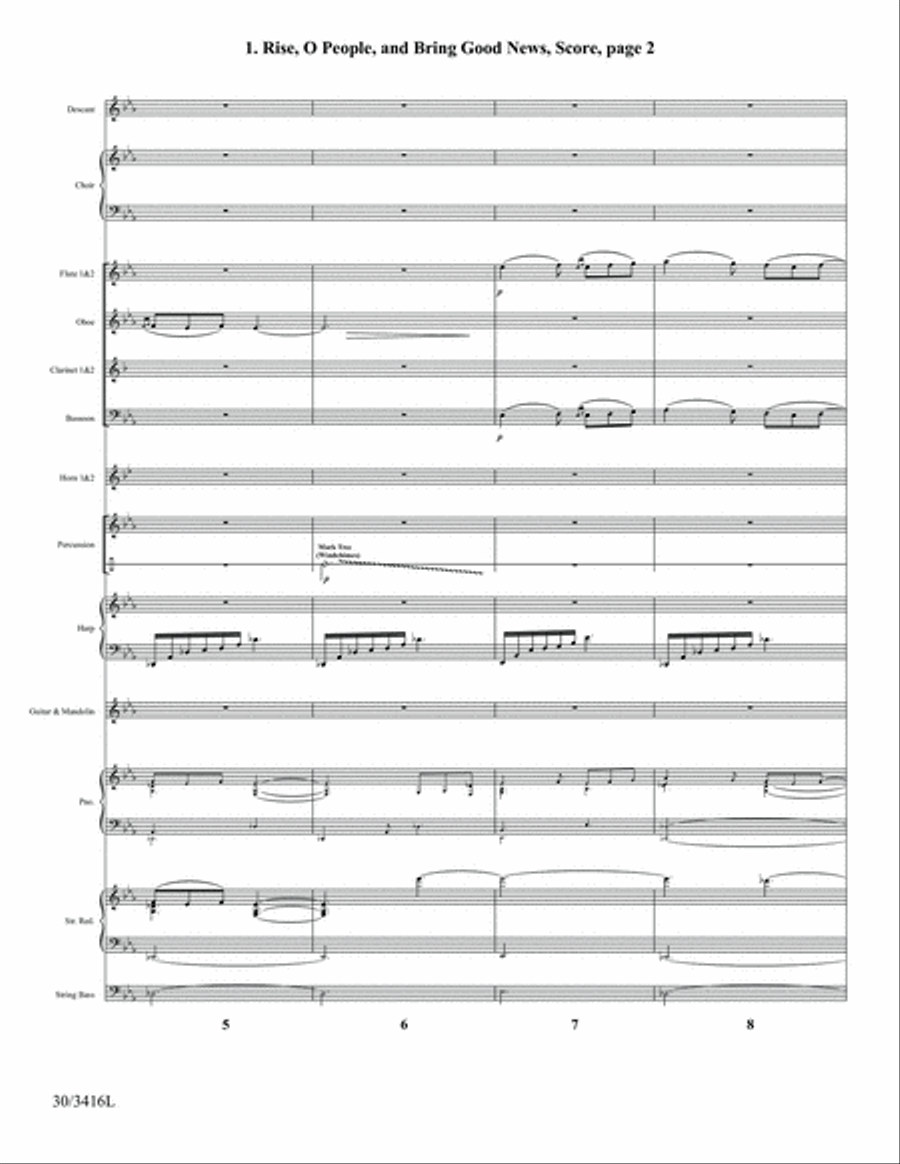 Go Sing It on the Mountain - Instrumental Ensemble Score and Parts Choir scores gallery preview page 4