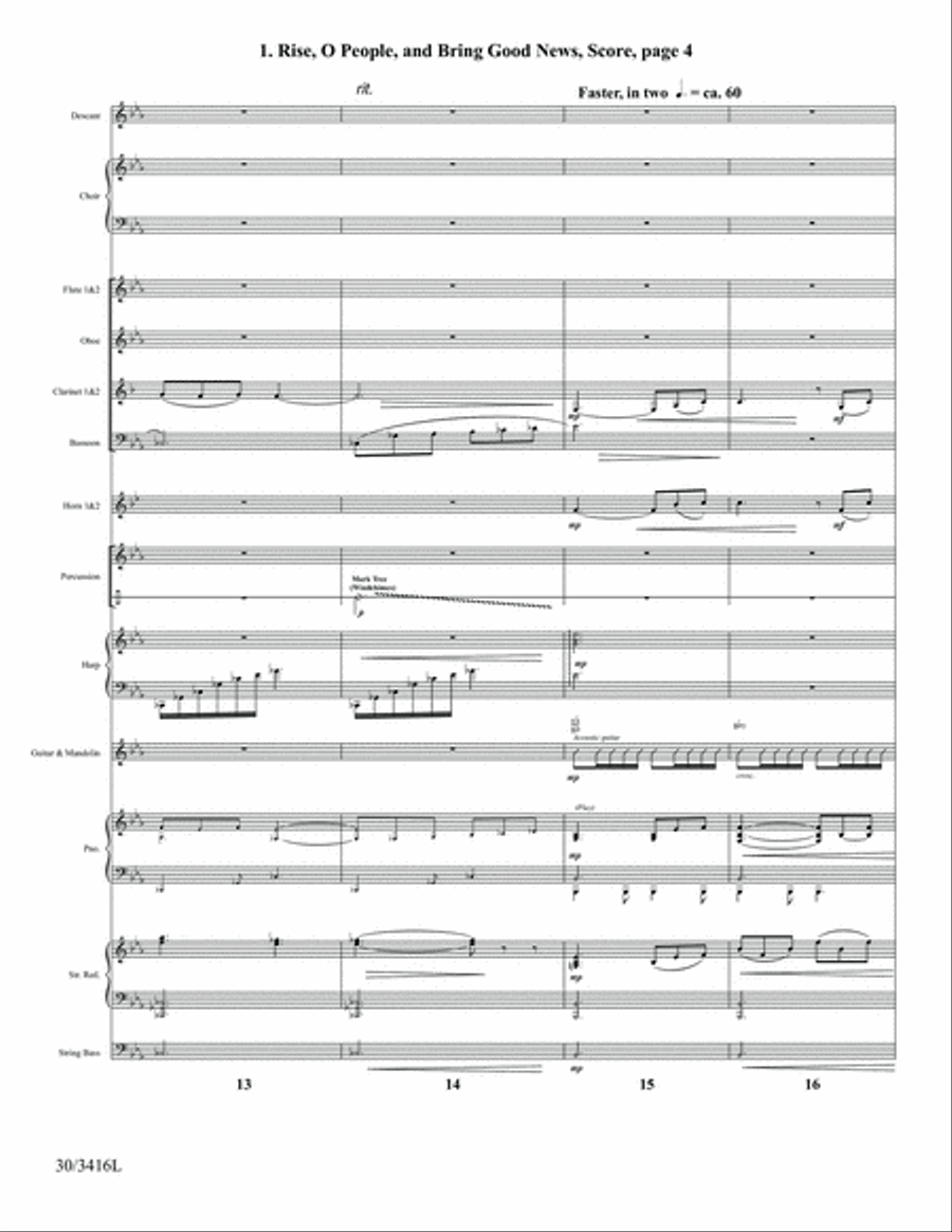 Go Sing It on the Mountain - Instrumental Ensemble Score and Parts Choir scores gallery preview page 6