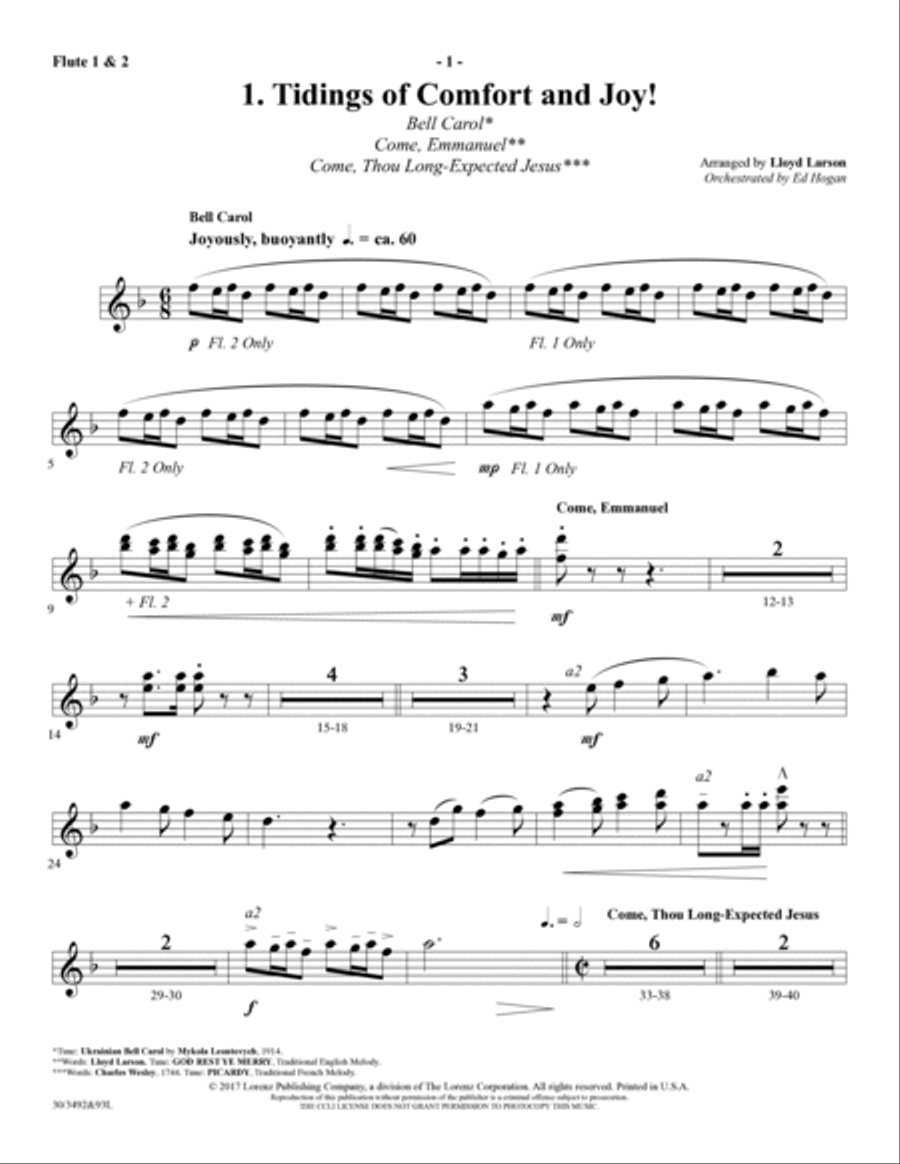 Sing Joy to All the World! - Set of Parts Choir scores gallery preview page 3