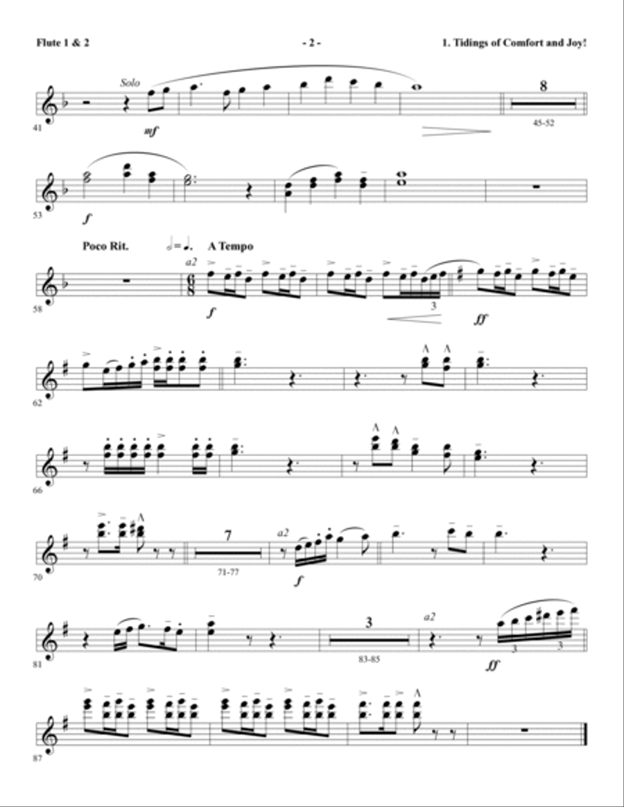 Sing Joy to All the World! - Set of Parts Choir scores gallery preview page 4