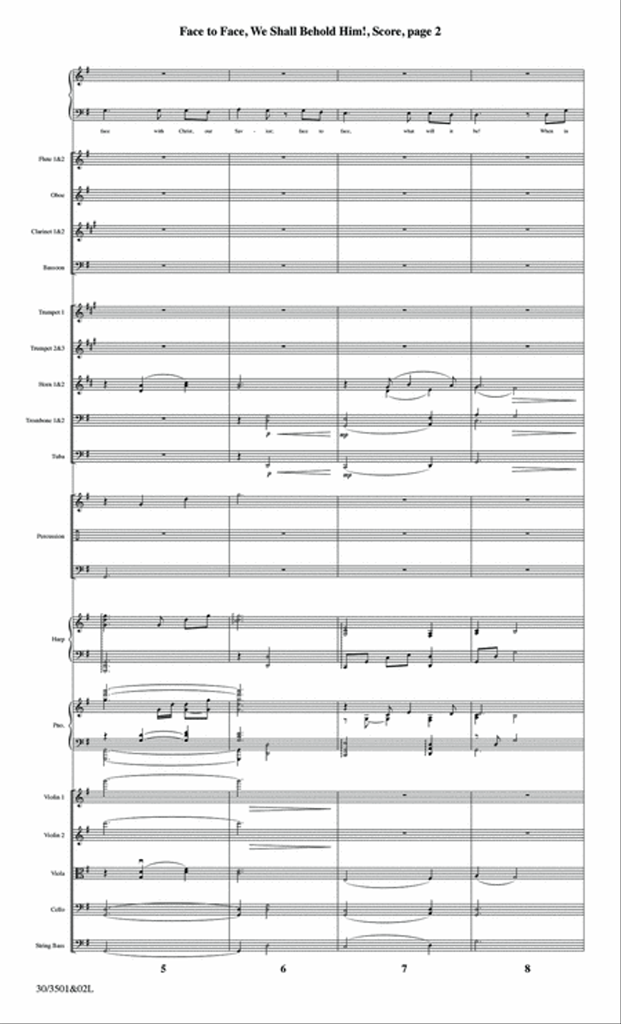 Face to Face, We Shall Behold Him! - Orchestral Score and Parts Full Orchestra scores gallery preview page 4