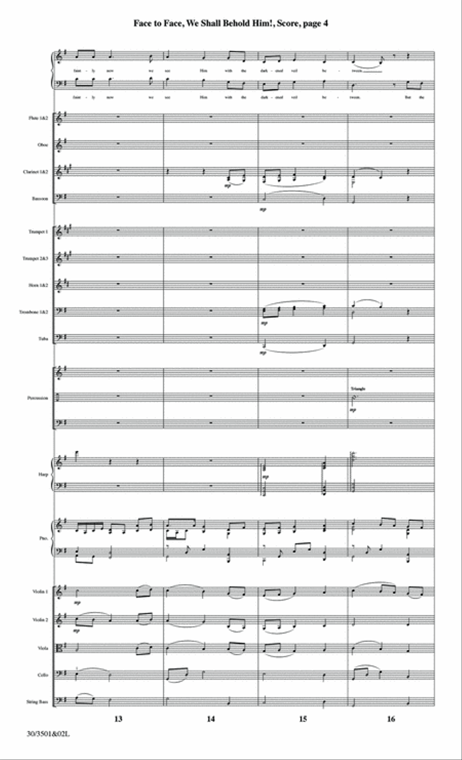 Face to Face, We Shall Behold Him! - Orchestral Score and Parts Full Orchestra scores gallery preview page 6