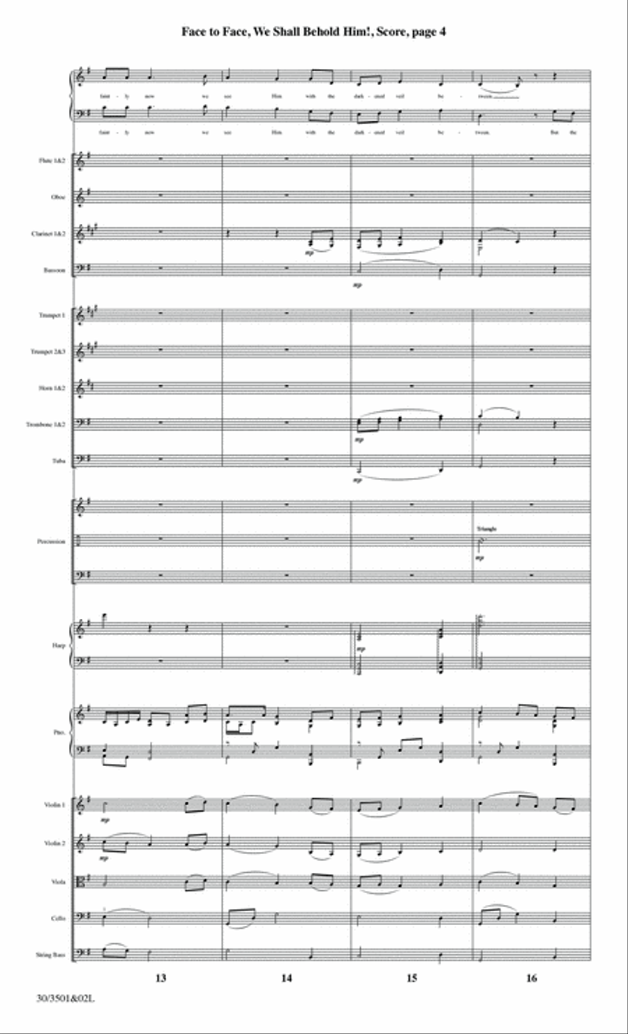 Face to Face, We Shall Behold Him!- Orchestral Score and Parts- Digital Download Full Orchestra scores gallery preview page 6