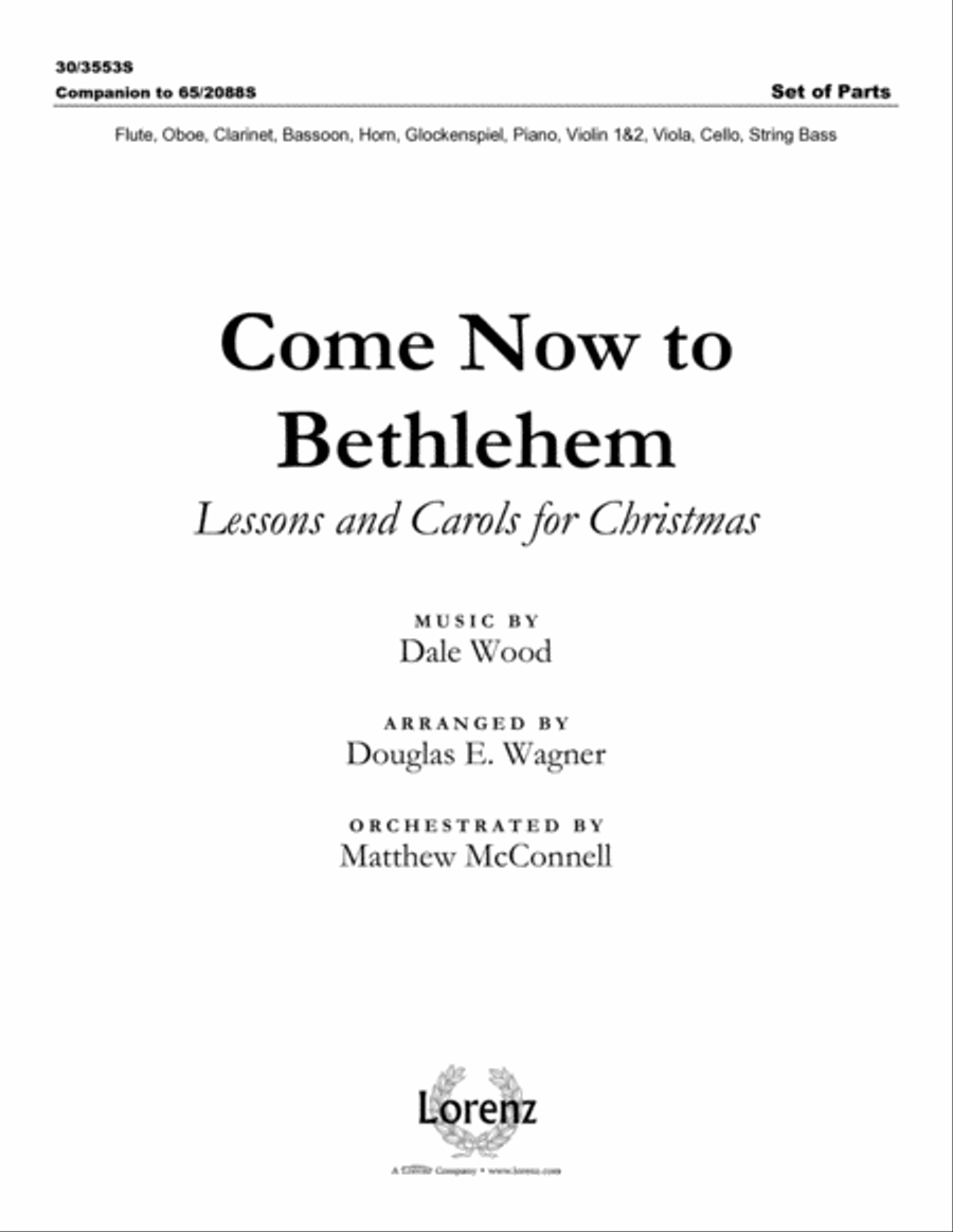 Come Now to Bethlehem - Set of Parts Choir scores gallery preview page 2