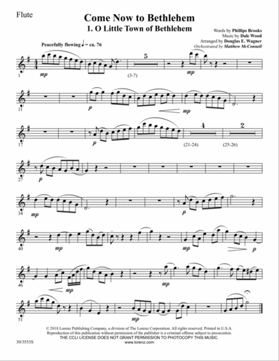 Come Now to Bethlehem - Set of Parts Choir scores gallery preview page 3