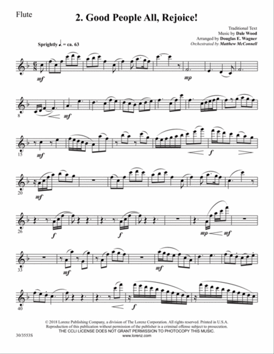 Come Now to Bethlehem - Set of Parts Choir scores gallery preview page 4
