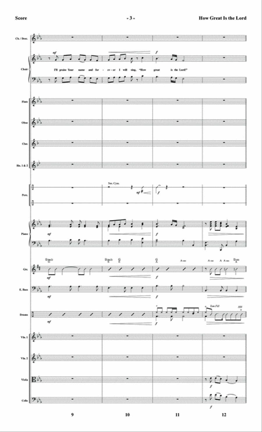 How Great Is the Lord - Instrumental Ensemble Score and Parts Set of Parts scores gallery preview page 5