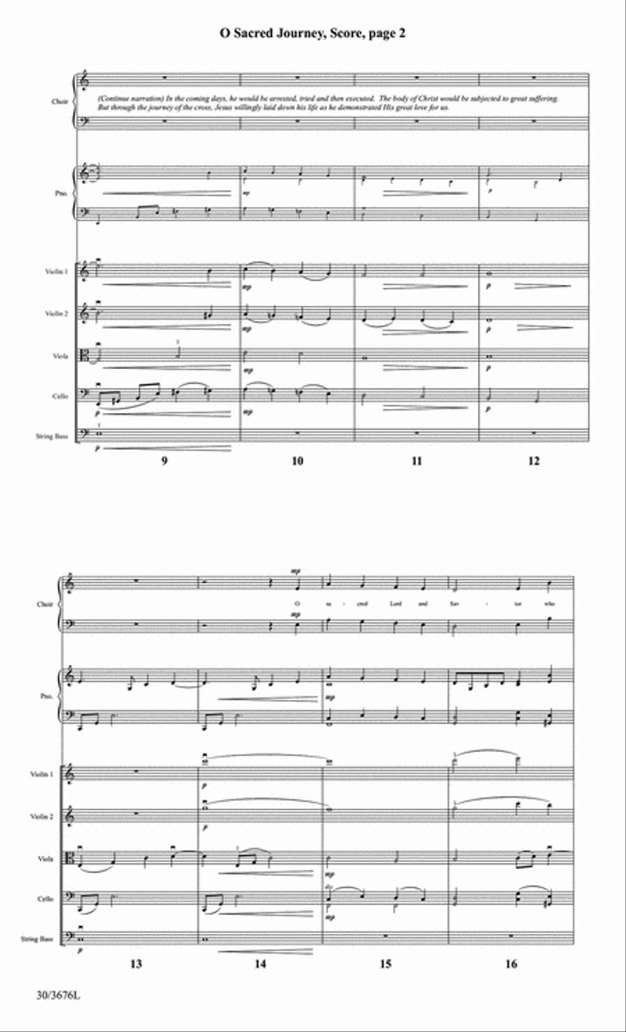 O Sacred Journey - String Ensemble Score and Parts Set of Parts scores gallery preview page 4