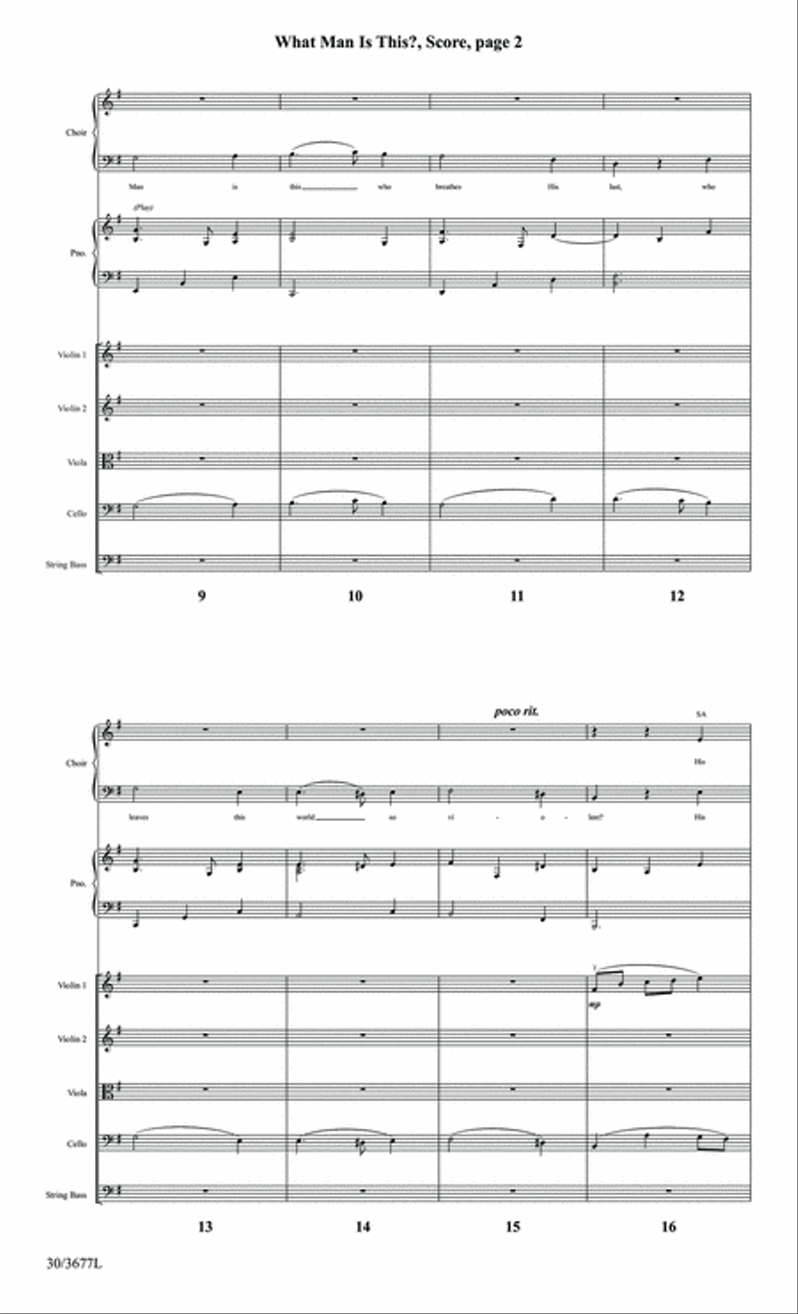 What Man Is This? - String Ensemble Score and Parts Set of Parts scores gallery preview page 4