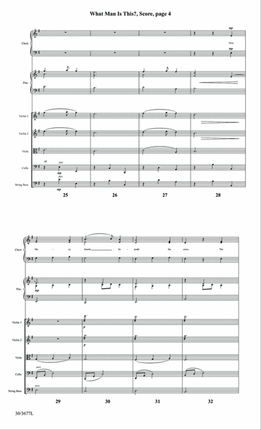 What Man Is This? - String Ensemble Score and Parts Set of Parts scores gallery preview page 6
