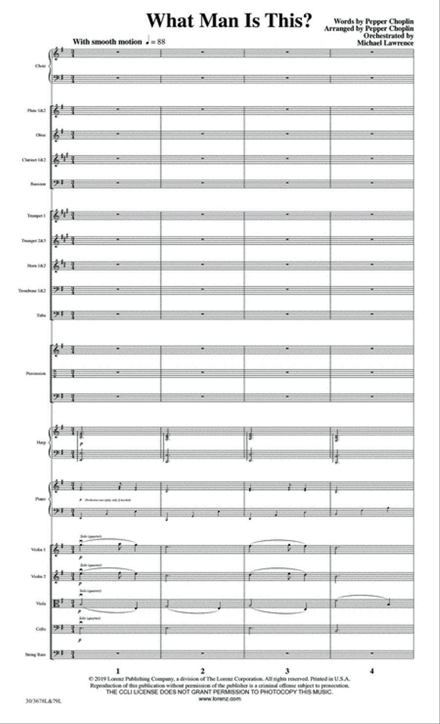 What Man Is This? - Orchestral Score and Parts Full Orchestra scores gallery preview page 3