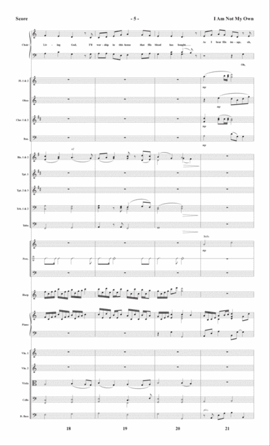 I Am Not My Own - Downloadable Orchestral Score and Parts Full Orchestra scores gallery preview page 6