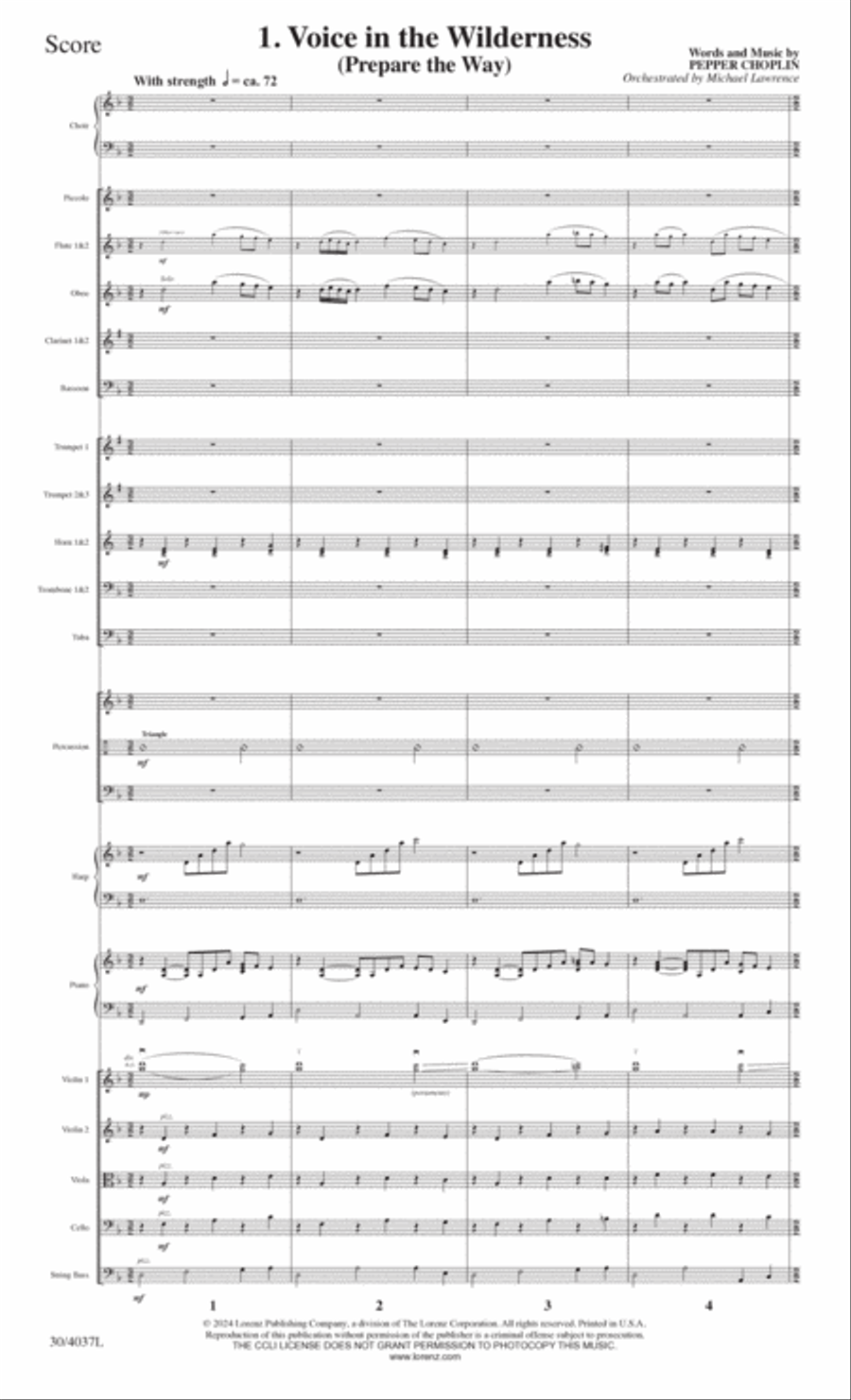 The Ballad of Bethlehem - Conductor's Score Choir scores gallery preview page 3