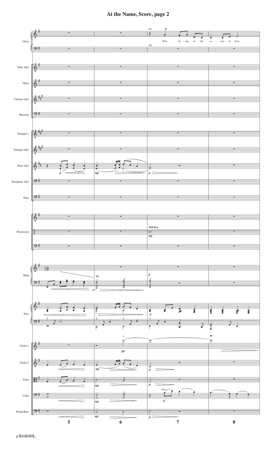 At the Name - Downloadable Orchestral Score and Parts by Mary McDonald Full Orchestra - Digital Sheet Music page 3