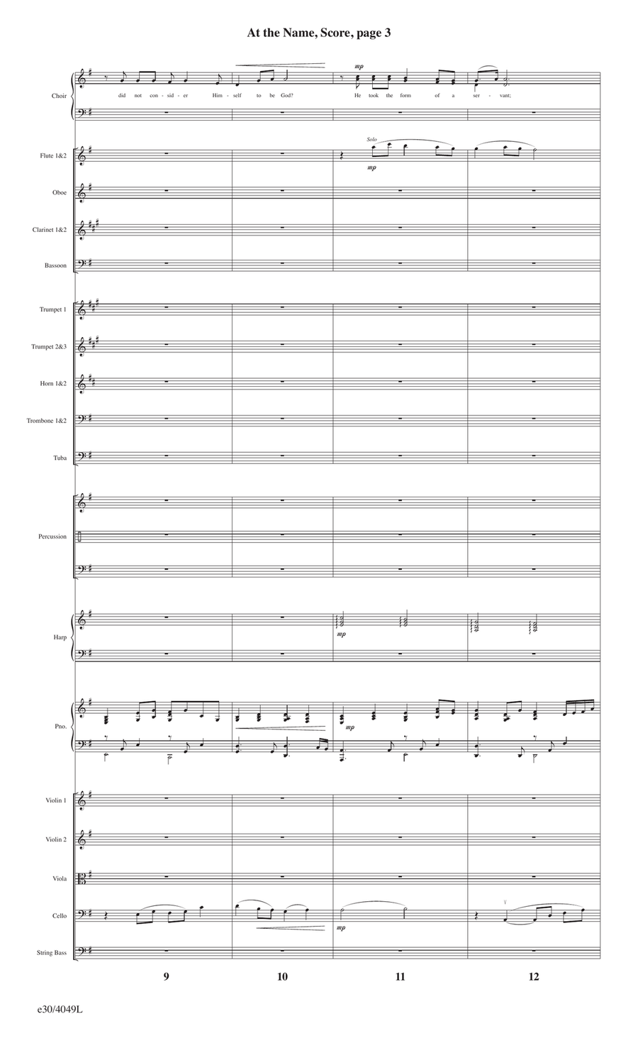 At the Name - Downloadable Orchestral Score and Parts by Mary McDonald Full Orchestra - Digital Sheet Music page 4