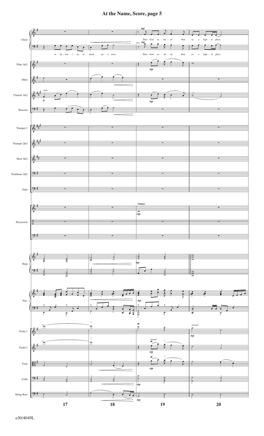 At the Name - Downloadable Orchestral Score and Parts by Mary McDonald Full Orchestra - Digital Sheet Music page 6