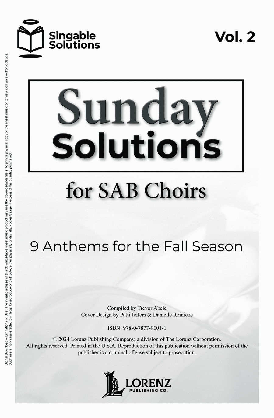 Sunday Solutions for SAB Choirs, Vol. 2 3-Part scores gallery preview page 1