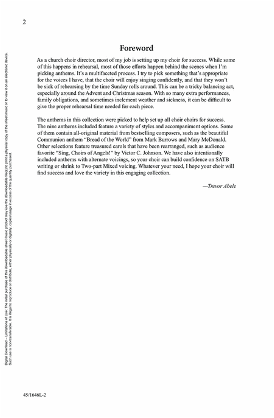 Sunday Solutions for SAB Choirs, Vol. 2 3-Part scores gallery preview page 2