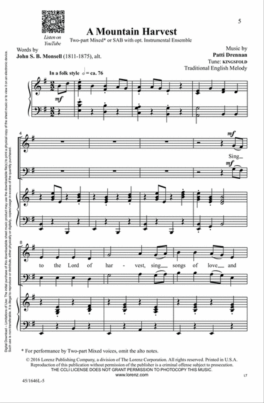 Sunday Solutions for SAB Choirs, Vol. 2 3-Part scores gallery preview page 5