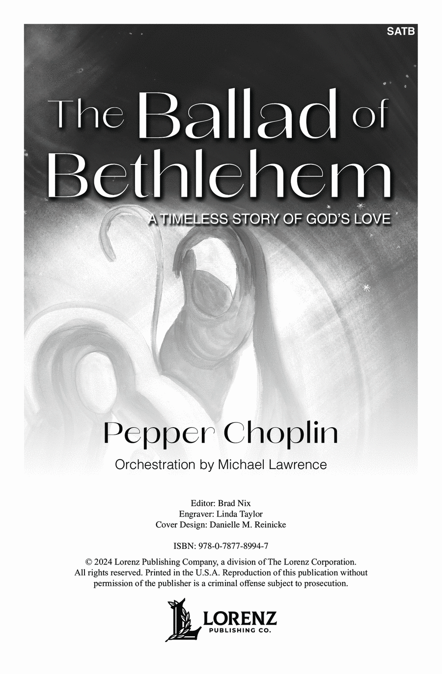 The Ballad of Bethlehem 4-Part scores gallery preview page 1