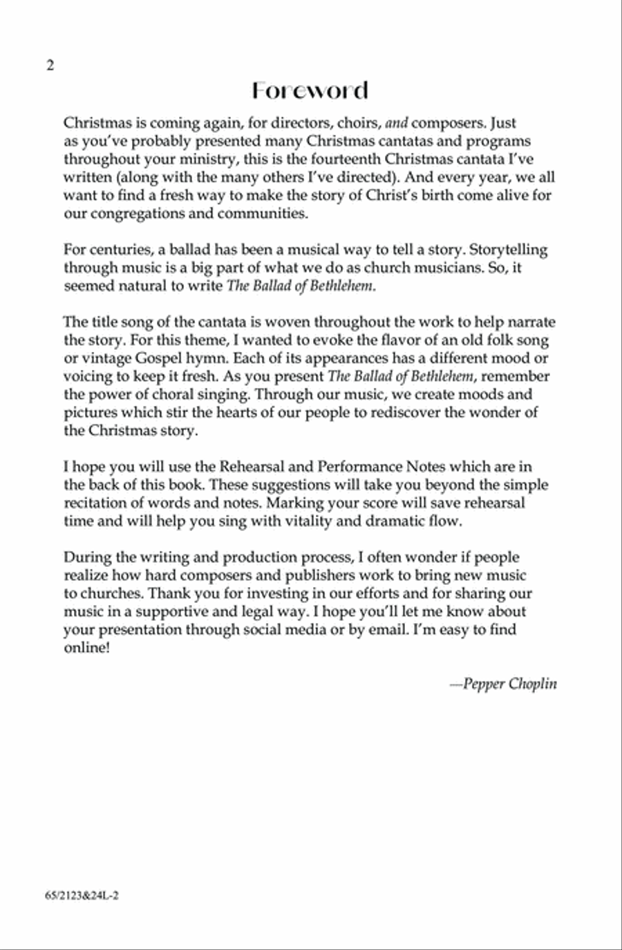 The Ballad of Bethlehem 4-Part scores gallery preview page 2