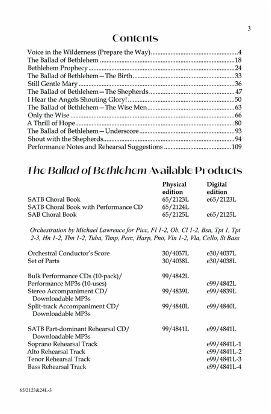 The Ballad of Bethlehem 4-Part scores gallery preview page 3