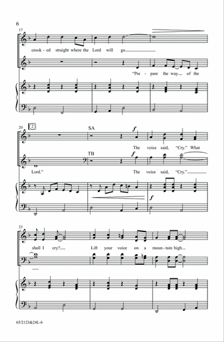 The Ballad of Bethlehem 4-Part scores gallery preview page 6