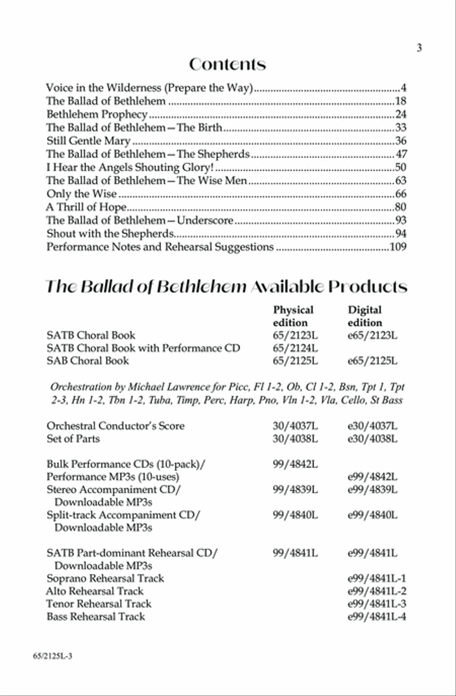The Ballad of Bethlehem 3-Part scores gallery preview page 3