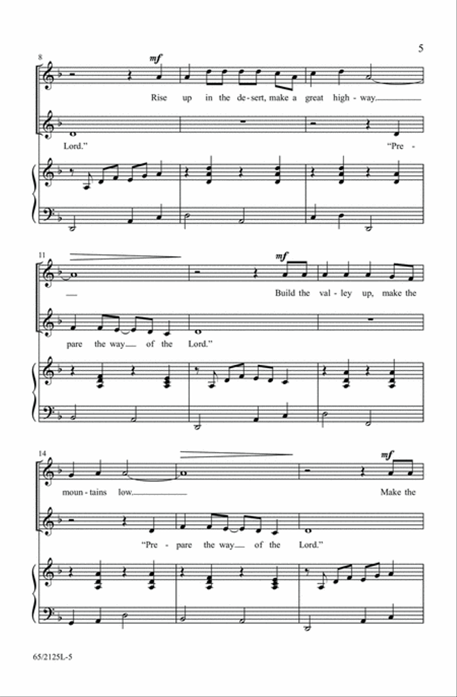 The Ballad of Bethlehem 3-Part scores gallery preview page 5