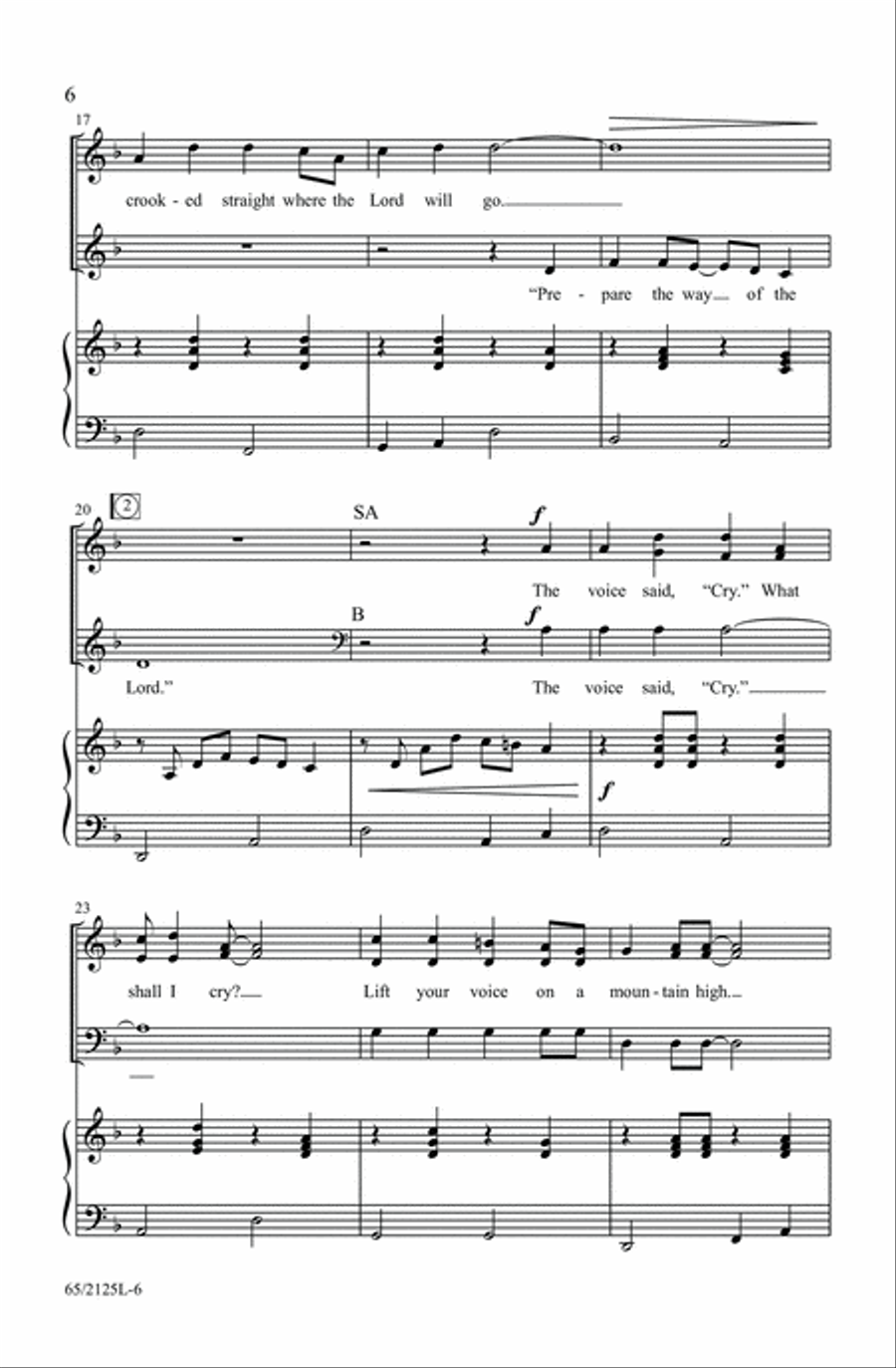 The Ballad of Bethlehem 3-Part scores gallery preview page 6