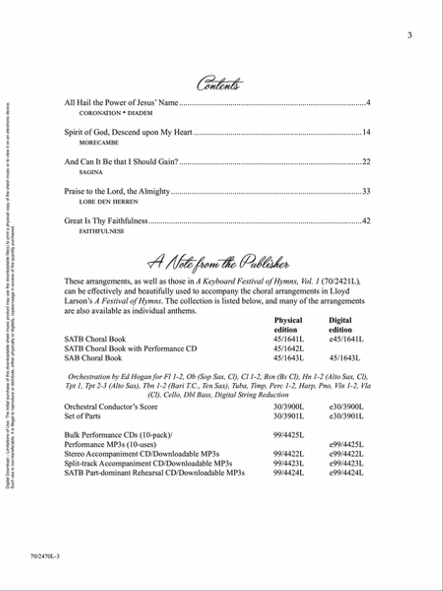 A Keyboard Festival of Hymns, Vol. 2 Piano Accompaniment scores gallery preview page 3