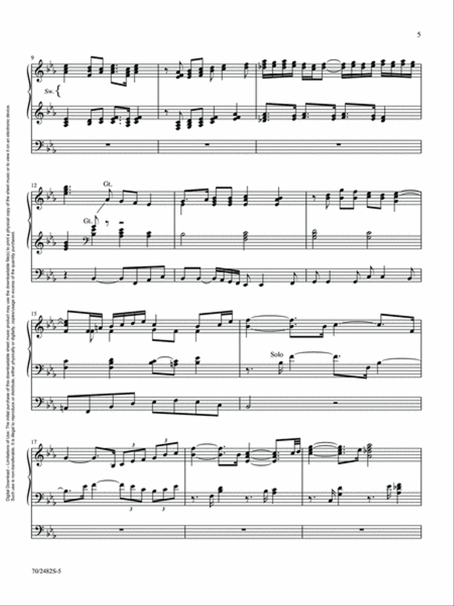 Festive Trumpet Tunes for Organ Trumpet scores gallery preview page 5