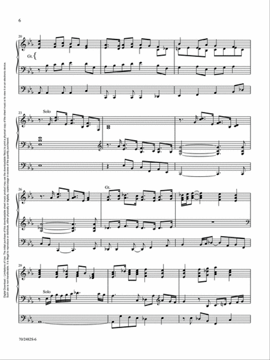 Festive Trumpet Tunes for Organ Trumpet scores gallery preview page 6