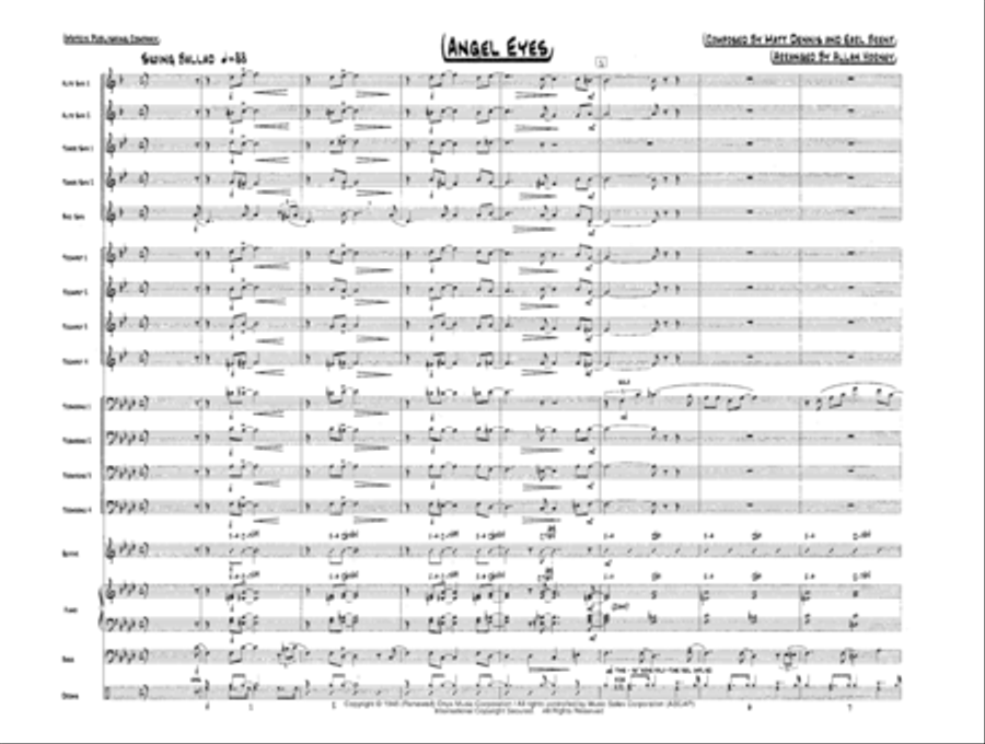 Angel Eyes - Score Angel Eyes - Score Conductor Score scores gallery preview page 3