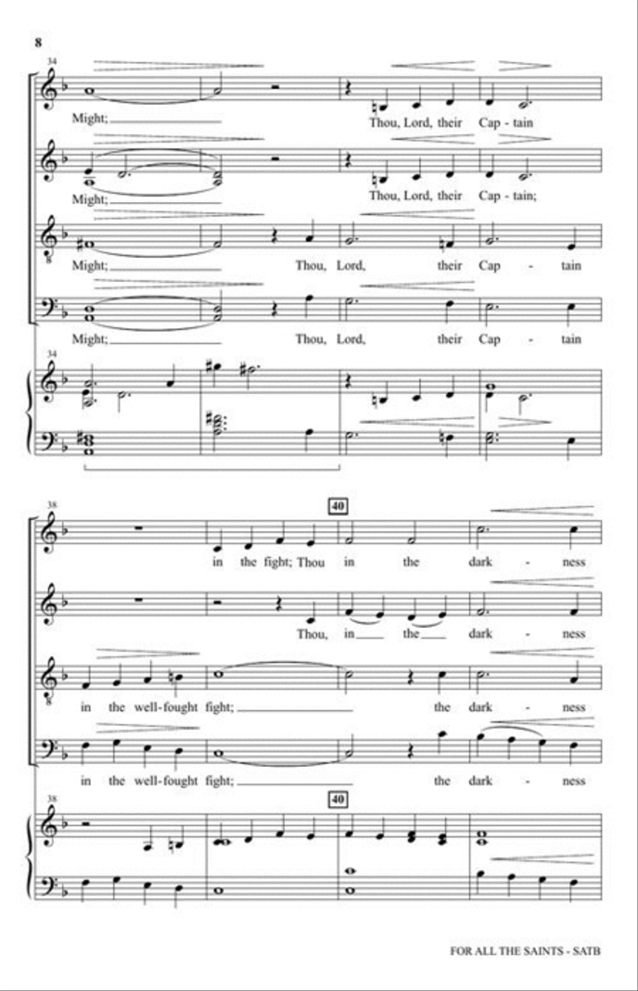 For All the Saints For All the Saints 4-Part scores gallery preview page 5