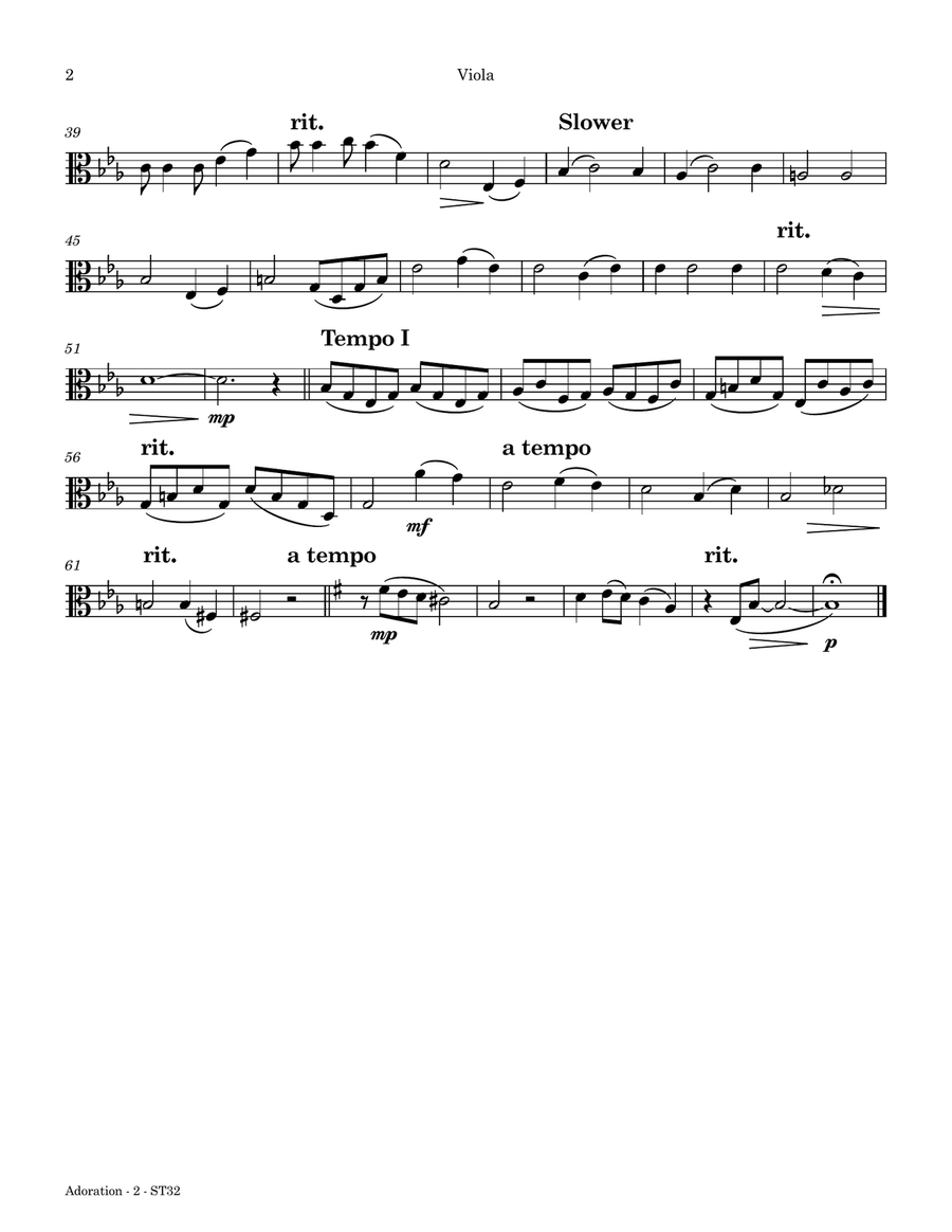 Adoration by James Gilbert String Quartet - Digital Sheet Music page 3