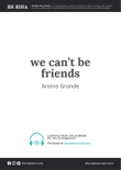 We Can't Be Friends (Wait For Your Love)
