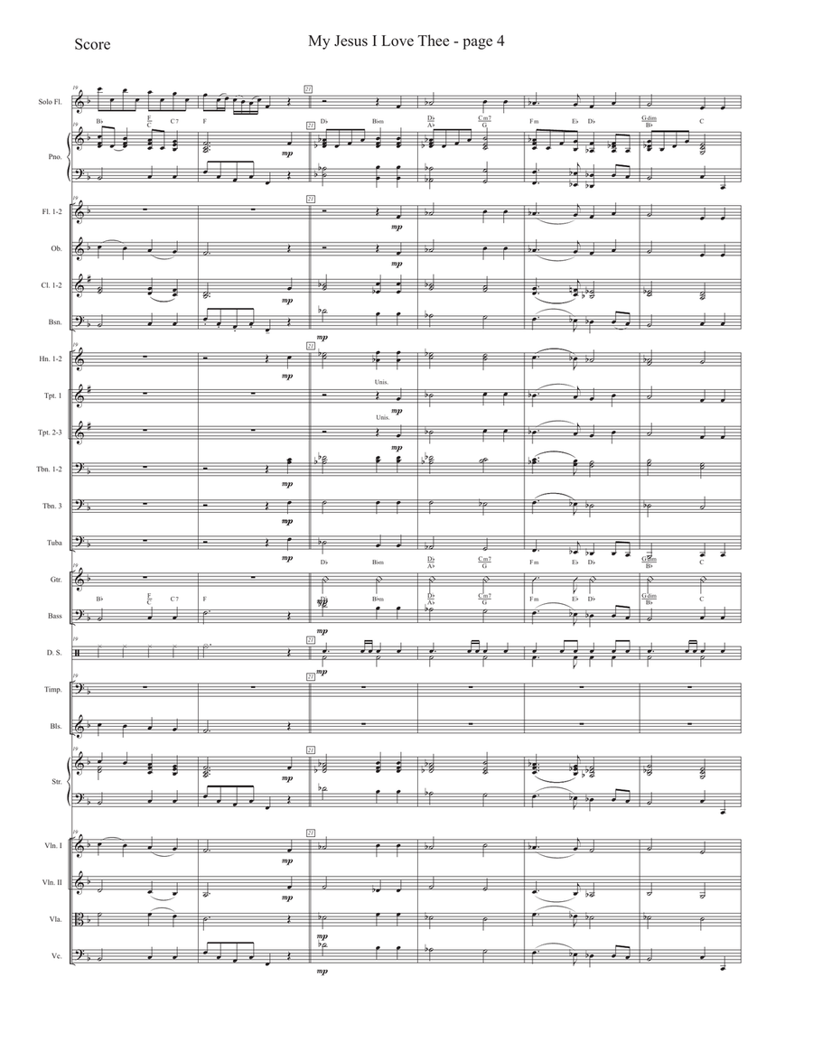 My Jesus, I Love Thee My Jesus, I Love Thee Full Orchestra scores gallery preview page 4