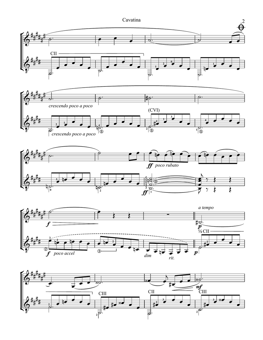 Cavatina Cavatina B-Flat Clarinet scores gallery preview page 2