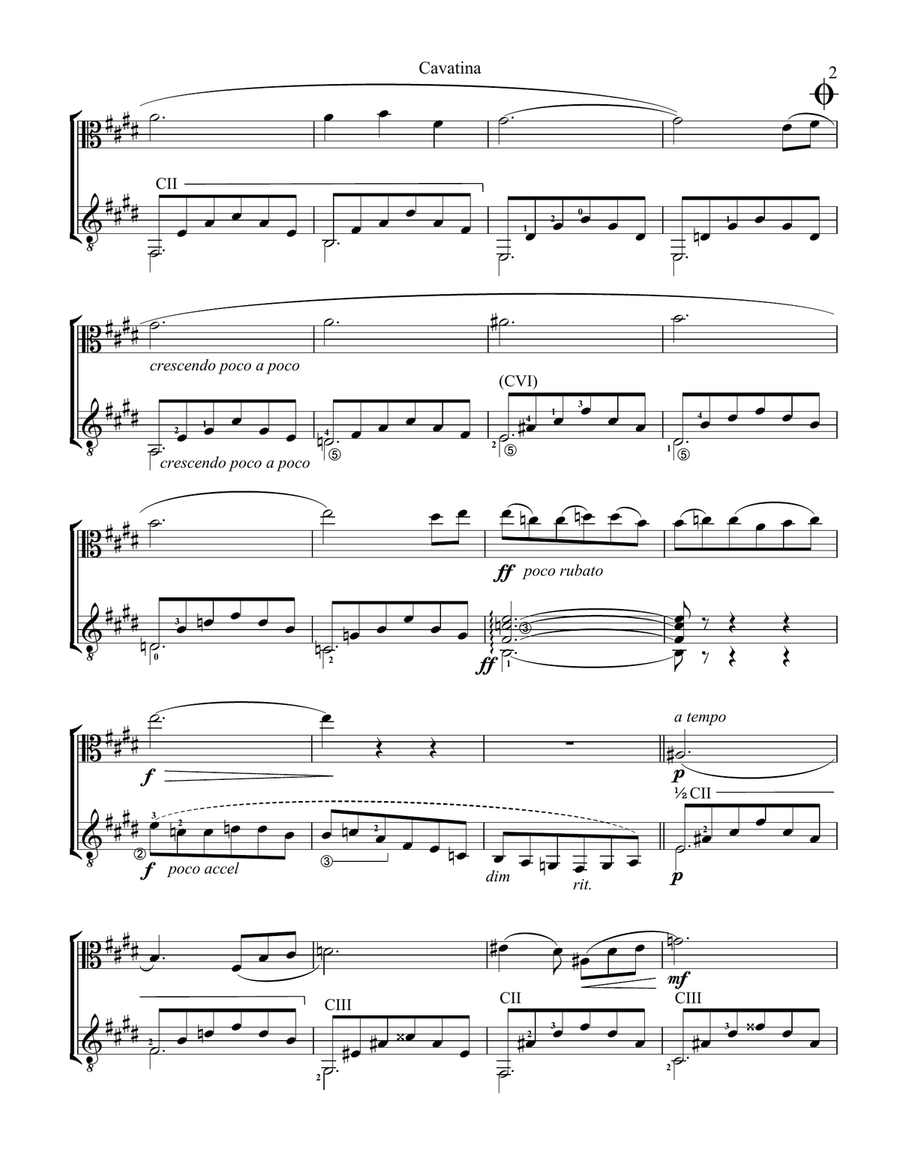 Cavatina Cavatina String Duet scores gallery preview page 2