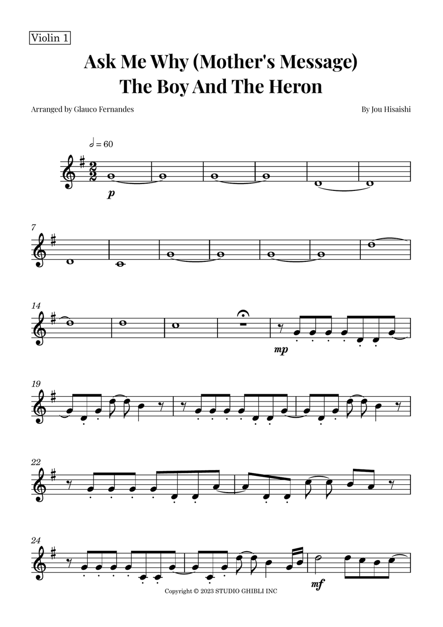The Boy And The Heron The Boy And The Heron String Orchestra scores gallery preview page 6