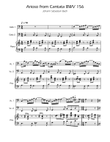 Arioso BWV 156 - Cello Duet w/ Piano mini preview