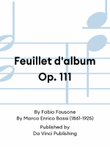 Feuillet d'album Op. 111