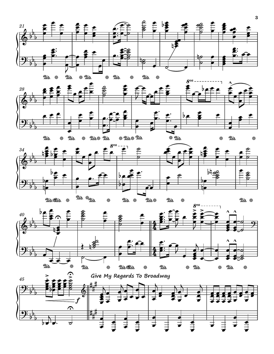 There's No Business Like Show Business Piano Solo scores gallery preview page 3