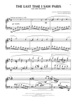 The Last Time I Saw Paris (arr. Dick Hyman)