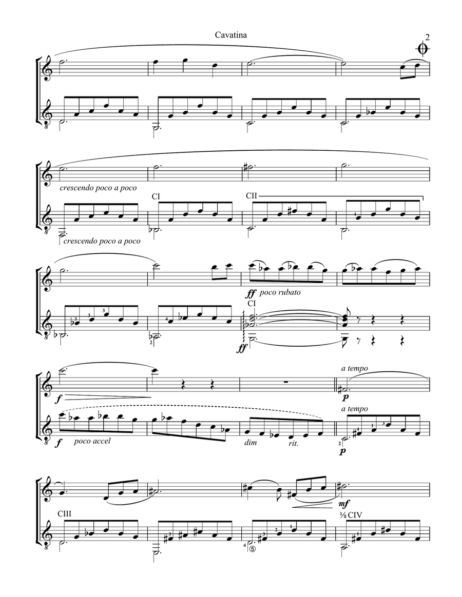 Cavatina Cavatina Flute scores gallery preview page 2