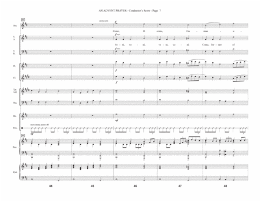 An Advent Prayer (Consort) - Full Score Choir scores gallery preview page 7