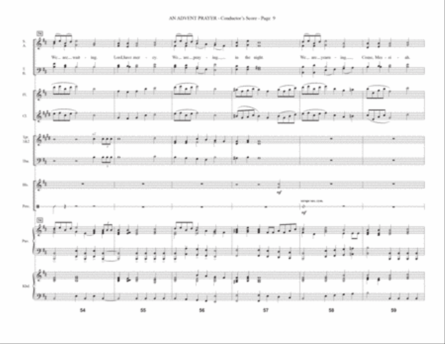 An Advent Prayer (Consort) - Full Score Choir scores gallery preview page 9