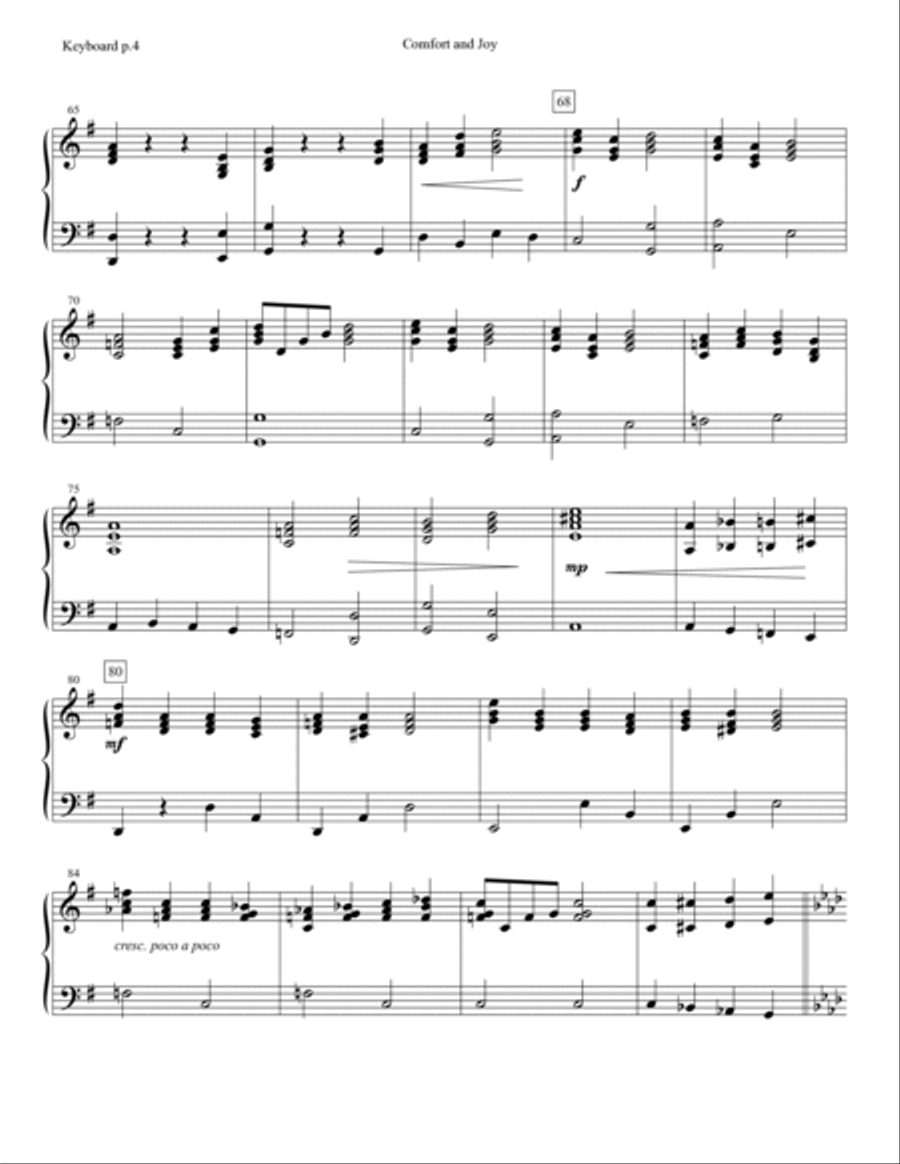 Comfort And Joy (Chamber Orchestra) - Keyboard Chamber Orchestra scores gallery preview page 4